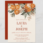 Invitation Élégant Mariage floral d'ivoire