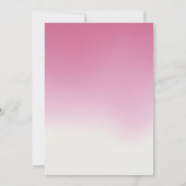 Invitation Élégant Mariage floral Fleur de Cerisier Rose Ombr (Dos)