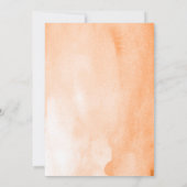 Invitation Élégant Mariage floral Sage Green Orange Boho (Dos)