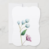 Invitation Élégant Mariage Floral Soft Botanical Romance (Dos)