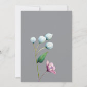 Invitation Élégant Mariage Floral Soft Botanical Romance (Dos)