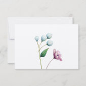 Invitation Élégant Mariage Floral Soft Botanical Romance (Dos)