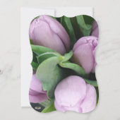 Invitation Élégant Mariage floral violet ultra violet (Dos)