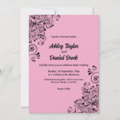 Invitation Élégant Mariage flou décoratif simple (Devant)