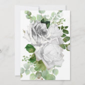 Invitation Élégant MARIAGE GOLD Rose blanc (Dos)