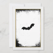 Invitation Elégant mariage gothique enregistrer la date Invit (Dos)