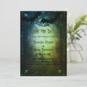 Invitation Elégant mariage gothique enregistrer la date Invit (Debout devant)