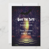 Invitation Elégant mariage gothique enregistrer la date Invit (Devant)