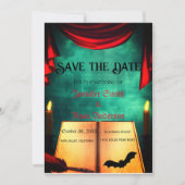 Invitation Elégant mariage gothique enregistrer la date Invit (Devant)