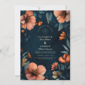 Invitation Élégant Mariage Halloween (Devant)