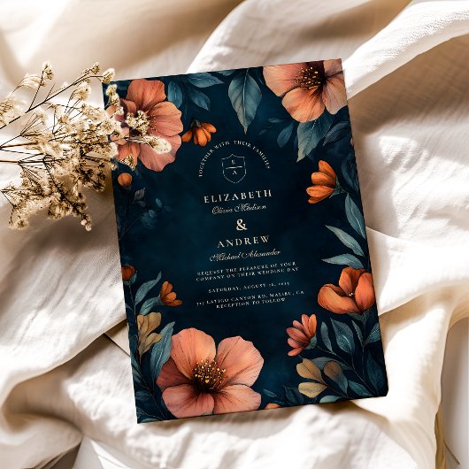 Invitation Élégant Mariage Halloween