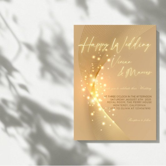 Invitation Elégant Mariage Happy - Classic & Joyful Party