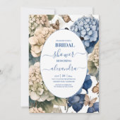 Invitation Élégant Mariage Hydrangea (Devant)