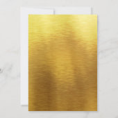 Invitation Élégant Mariage islamique Ardoise Bleu et Or (Dos)