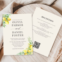 Élégant mariage italien au citron QR Code