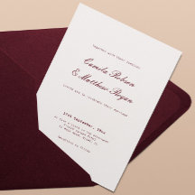Élégant mariage ivoire et burgundy