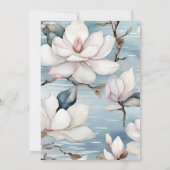 Invitation Élégant Mariage Magnolia (Dos)