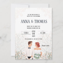 Élégant Mariage minimaliste blanc