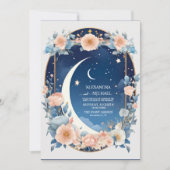Invitation Élégant, Mariage Moderne de Constellations Céleste (Devant)