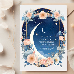 Invitation Élégant, Mariage Moderne de Constellations Céleste