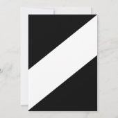 Invitation Élégant Mariage moderne Noir Et Blanc Design (Dos)