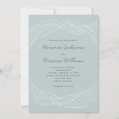 Invitation Elégant Mariage moderne simple (Devant)