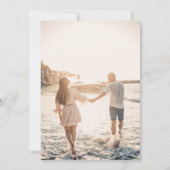 Invitation Élégant Mariage Monogramme Mariage et Initiales de (Dos)