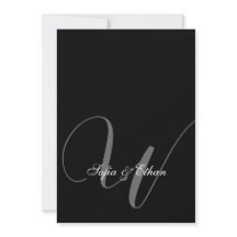 Élégant Mariage noir blanc