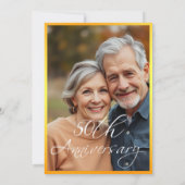 Invitation Élégant Mariage noir et or photo (Dos)