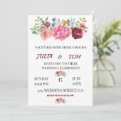 Invitation Élégant Mariage personnalisé de la Bourgogne (Debout devant)