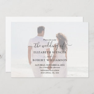 Invitation Élégant Mariage photo