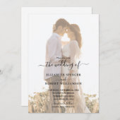 Invitation Élégant Mariage photo (Devant / Derrière)