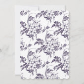 Invitation Élégant Mariage photo Arc Floral (Dos)