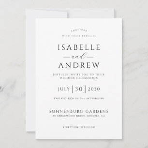 Invitation Élégant Mariage Photo Bohème Rustique