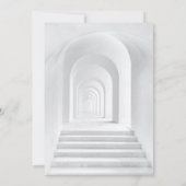 Invitation Élégant Mariage photo de frontière noir et blanc c (Dos)