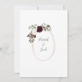 Invitation Élégant Mariage photo d'hiver de Noël (Dos)