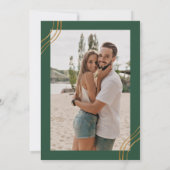 Invitation Élégant Mariage photo Feuille Eucalyptus (Dos)