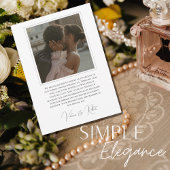 Invitation Élégant Mariage photo moderne