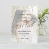 Invitation Élégant Mariage photo moderne 2 (Debout devant)