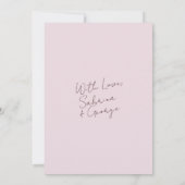 Invitation Élégant Mariage photo moderne rétro (Dos)