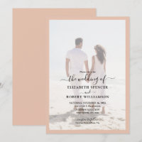 Élégant Mariage photo Peach