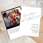 Invitation Élégant Mariage photo personnalisé moderne simple