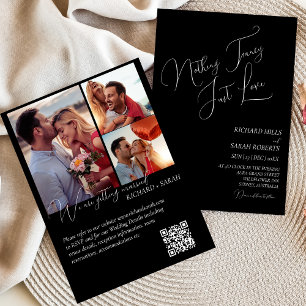 Invitation Élégant Mariage photo personnalisé moderne simple