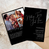 Invitation Élégant Mariage photo personnalisé moderne simple