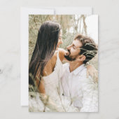 Invitation Élégant Mariage photo Script 2 (Dos)