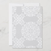 Invitation Élégant Mariage photo traditionnel noir et blanc (Dos)