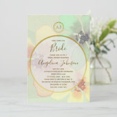 Invitation Élégant Mariage Printanier Été Aquarelle (Debout devant)