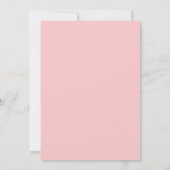 Invitation Élégant Mariage rose Monogramme minimal (Dos)