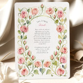 Invitation Élégant Mariage rose rose Art Nouveau