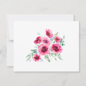 Invitation Élégant mariage rose rose de printemps Enregistrer (Dos)